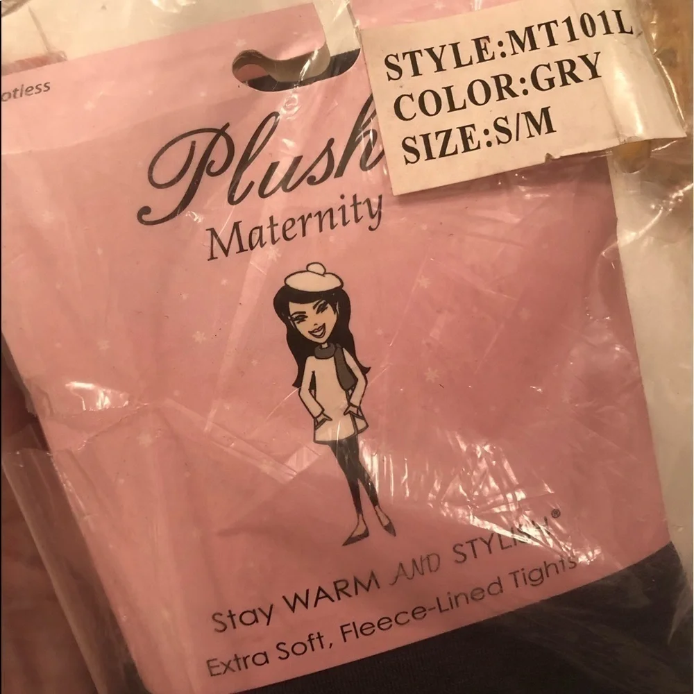 Plush Maternity Fleece Lined Full Foot Thighs